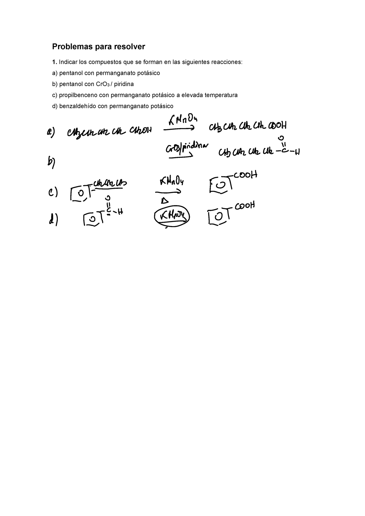 Acidos Carbox Ã Licos - Apuntes - Problemas Para Resolver Indicar Los ...