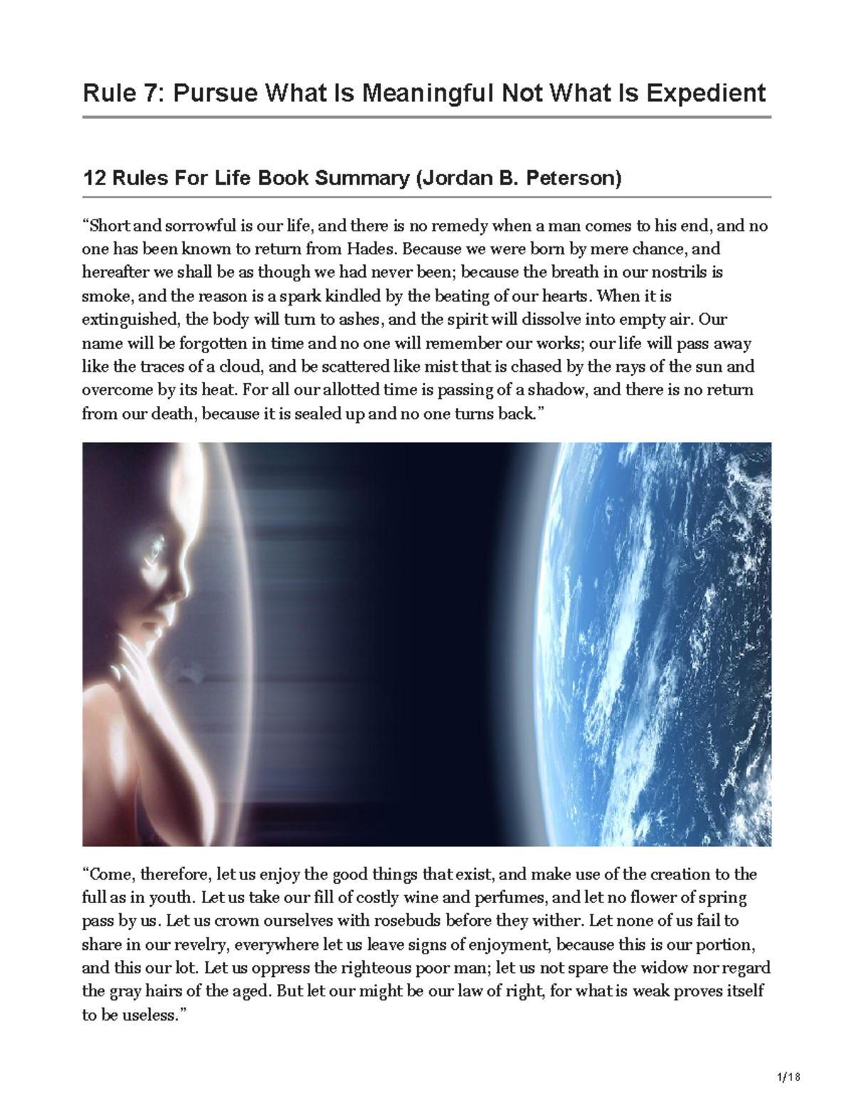 Chapter 7 Summary Rule 7 Pursue What Is Meaningful Not What Is