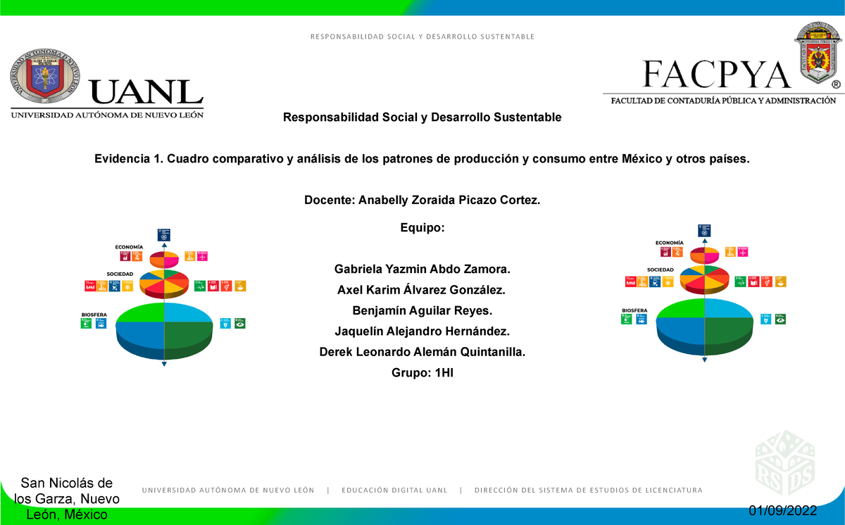 Formato Evidencia 1 RSy DS 1 Mexico   R E S P O N S A B I L I D A D S O