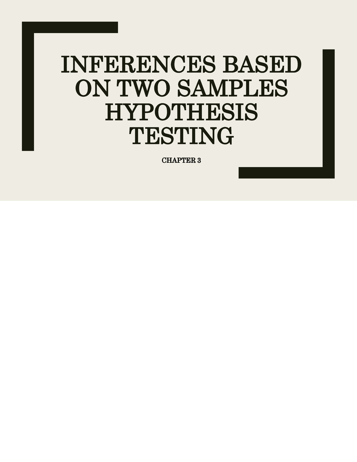 2 document hypothesis