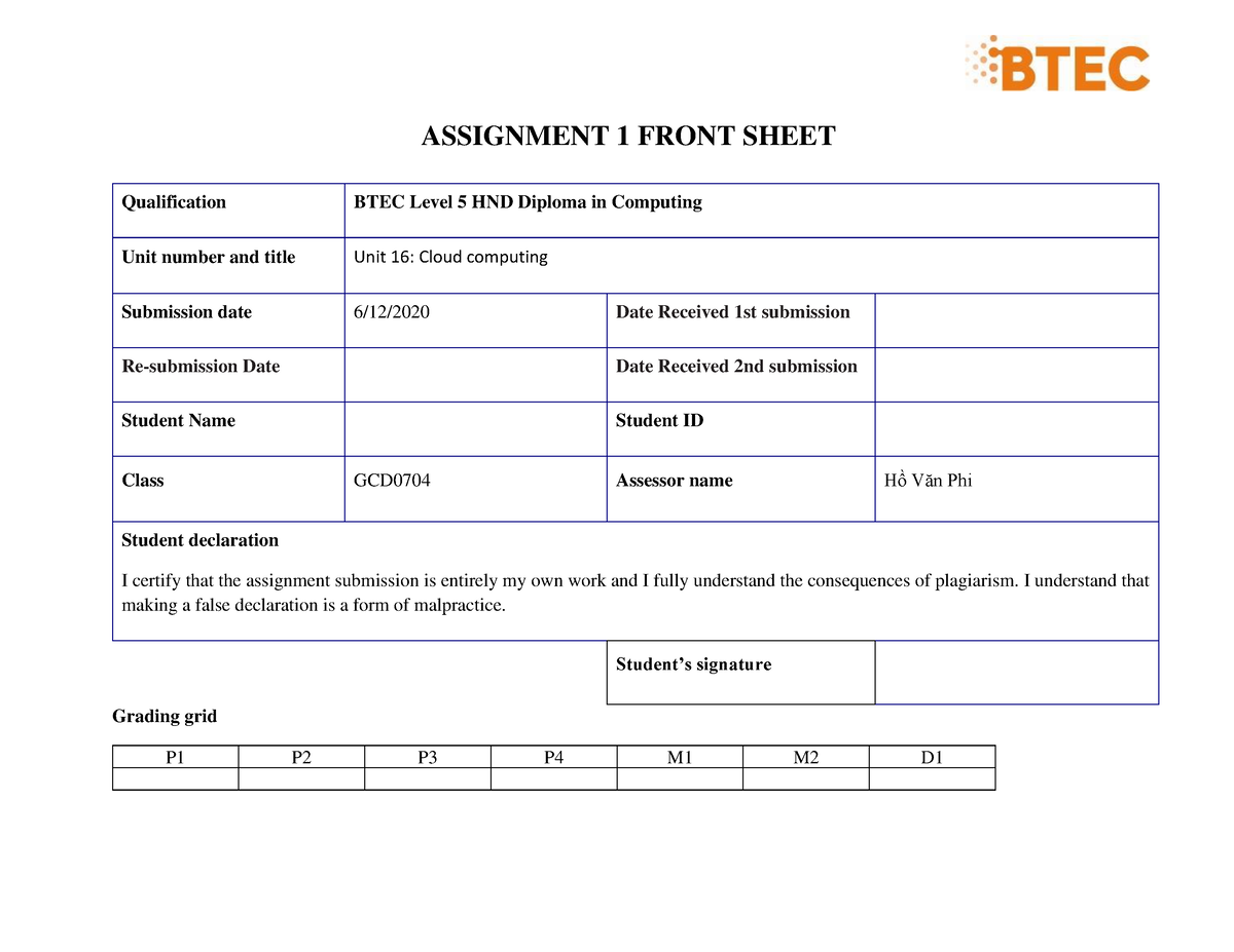 cloud computing assignment 1