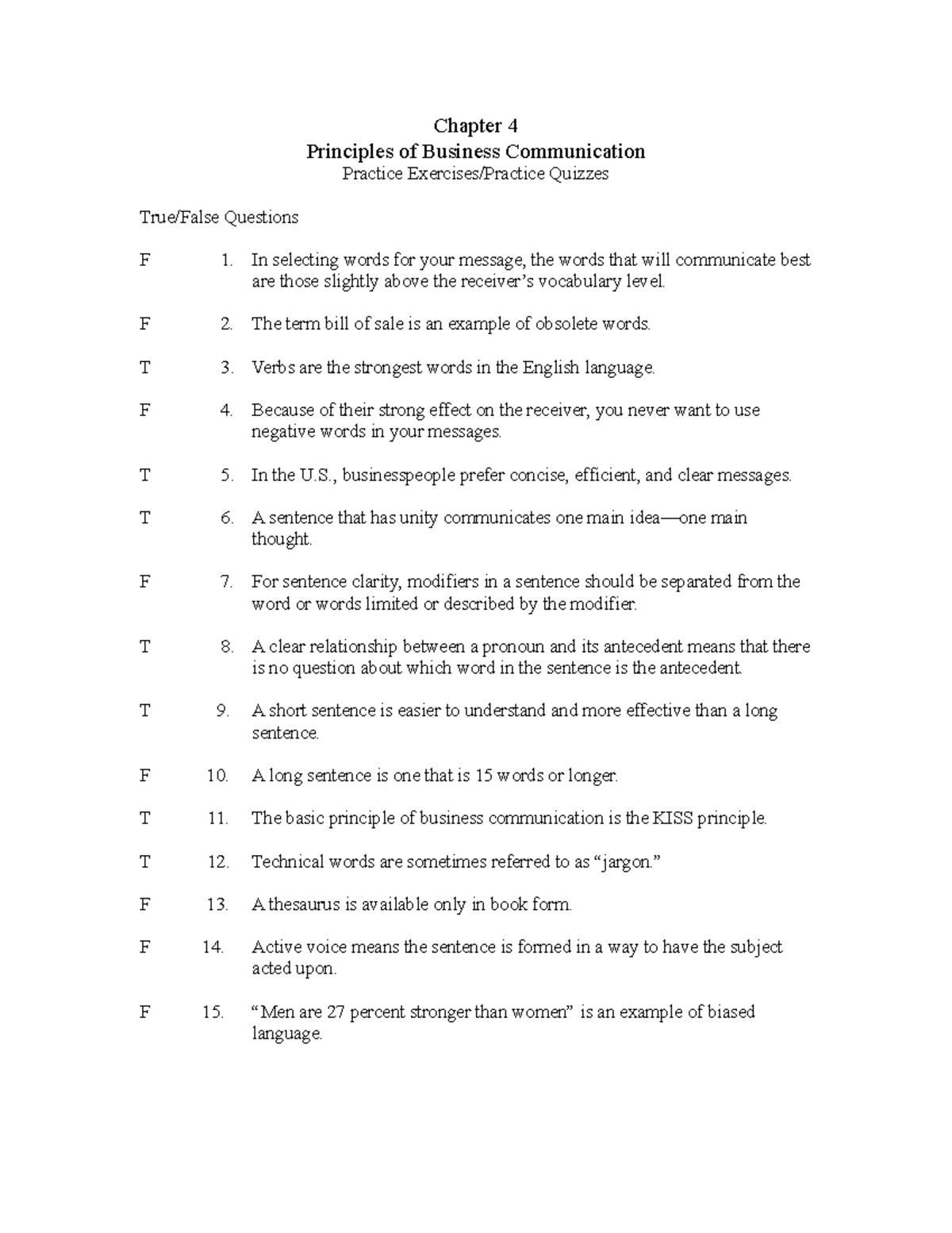 Chapter 4 - Principles Of Business Communication - Chapter 4 Principles ...