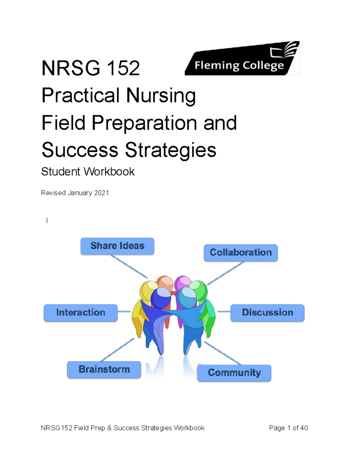 Field Prep Workbook - NRSG 152 Practical Nursing Field Preparation and ...