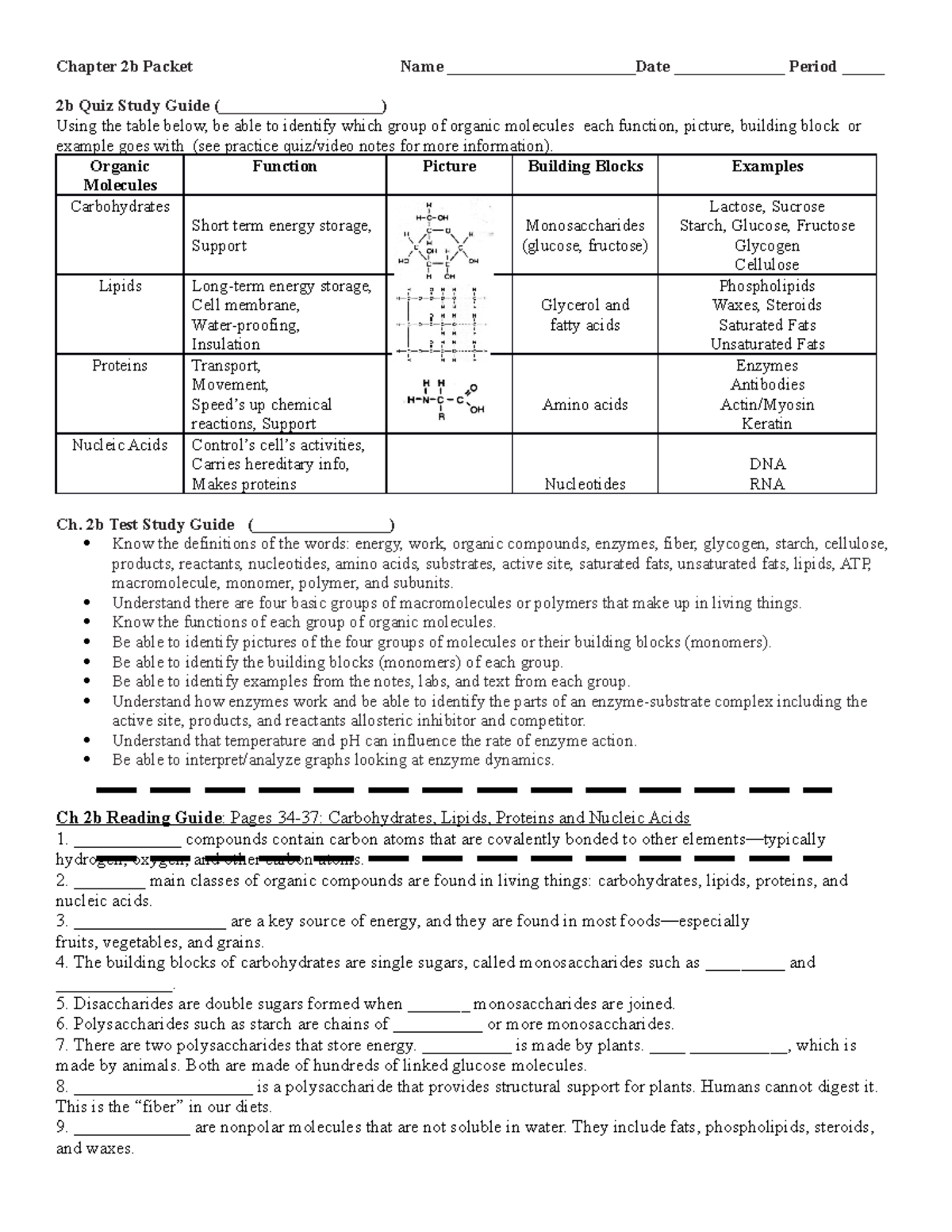 Chapter 2b Packet - English - Chapter 2b Packet Name ...