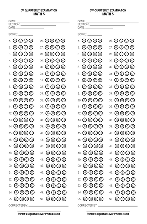 Answer- Sheet-50 - A B C D A B C D A B C D A B C D A B C D A B C D A B ...