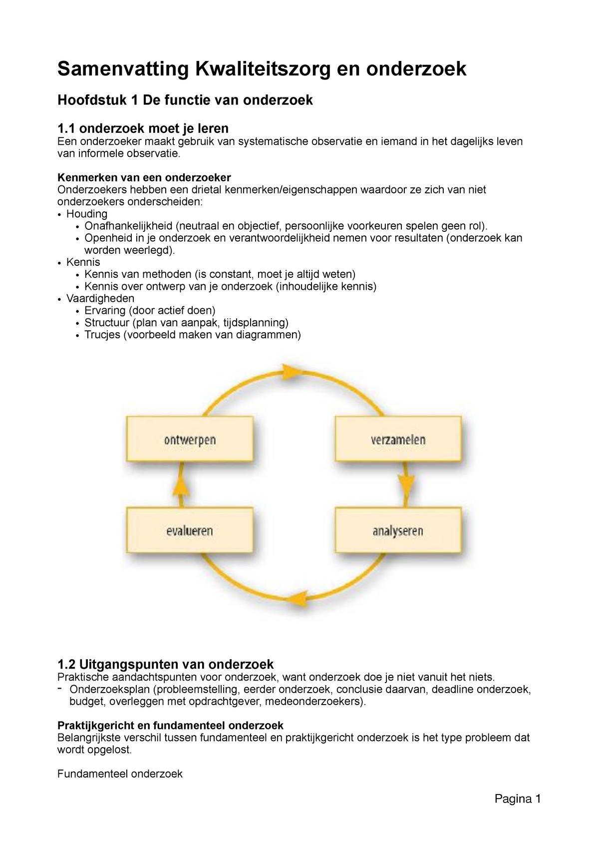 Samenvatting Kwaliteitzorg En Onderzoek - Samenvatting Kwaliteitszorg ...