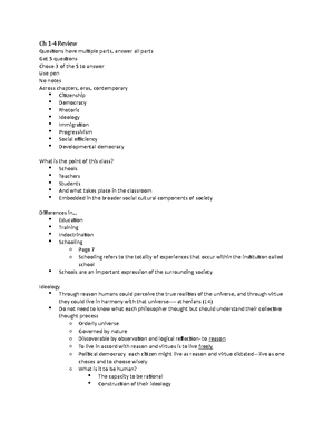 Equity notes foundations of ed - Lecture 10 Schooling Girls and Women ...