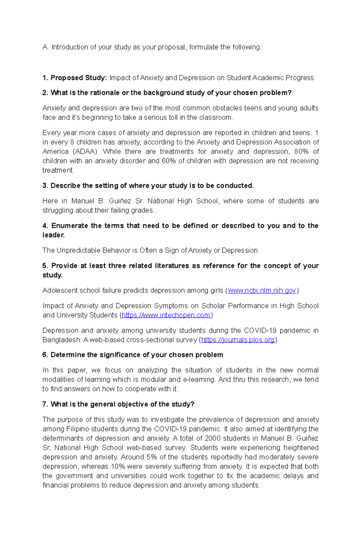 Daria Proposal of 2021 - A. Introduction of your study as your proposal ...