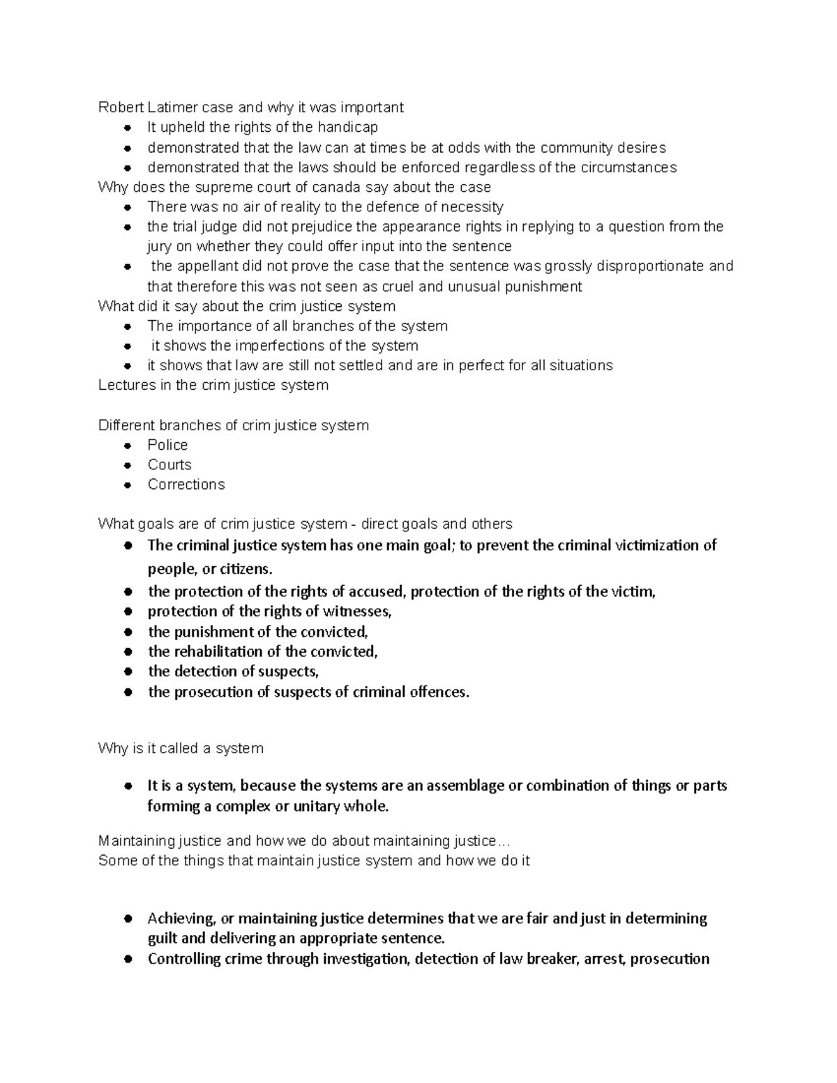 Mid term review crim 265 - Robert Latimer case and why it was important ...