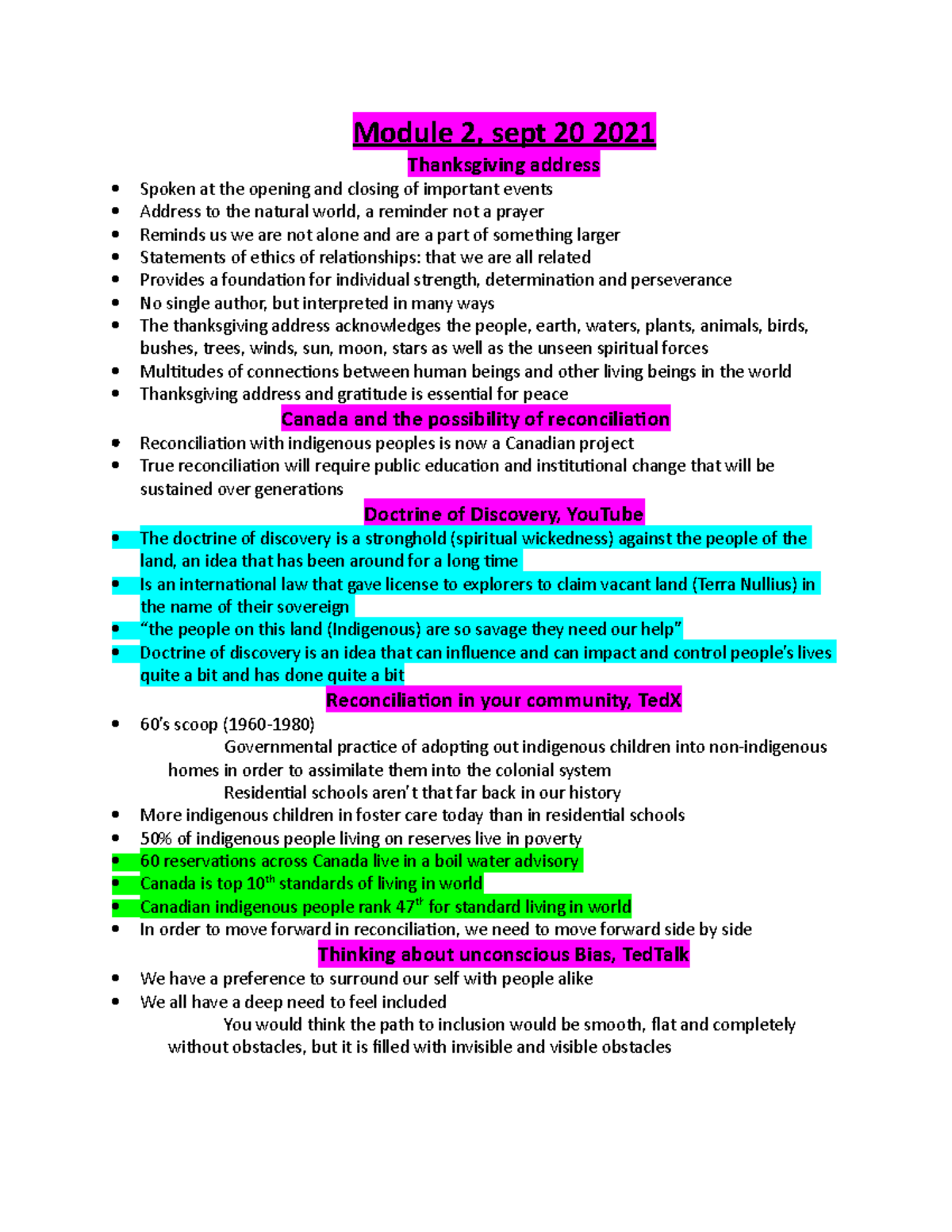 Indg Week 2 - Lecture Notes 2 - INDG 1001H - TrentU - Studocu