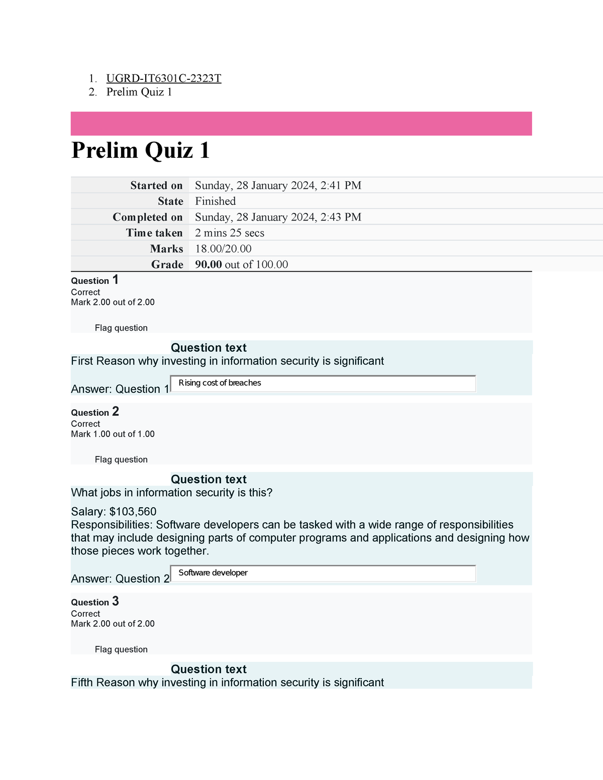 UGRD-IT6301C Information Assurance And Security 2 Prelim Quiz 1 - 1 ...