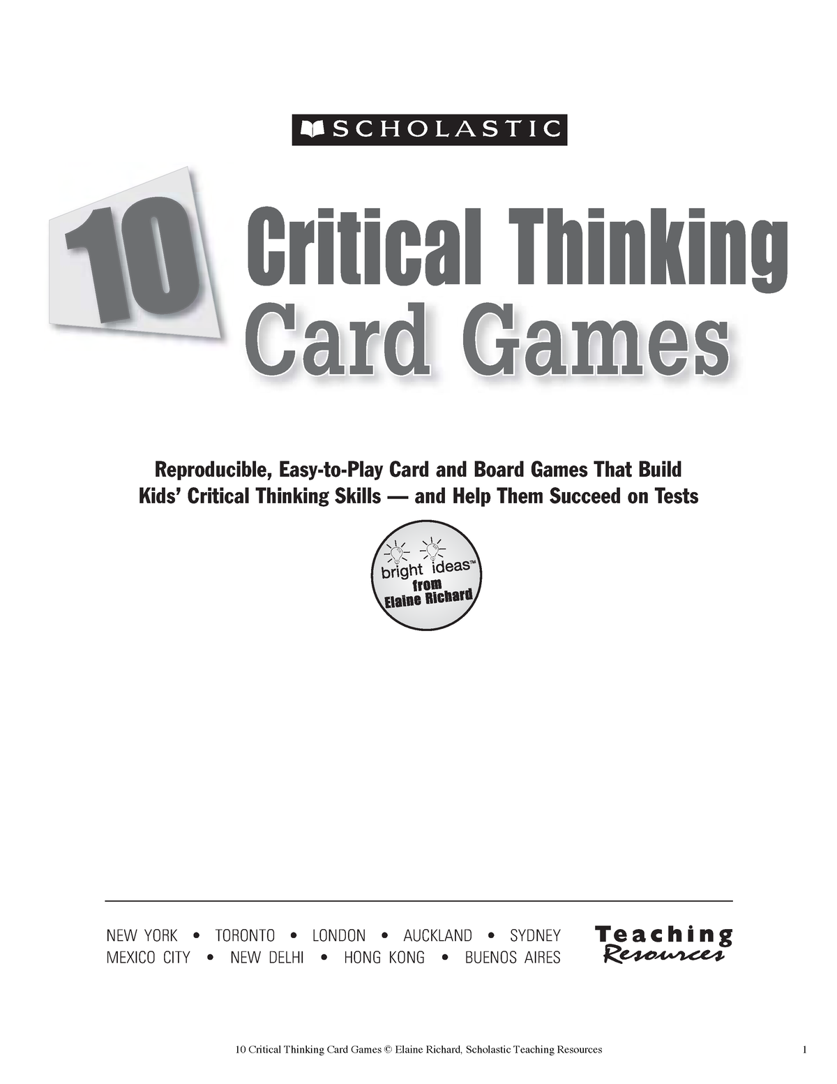 critical thinking card games