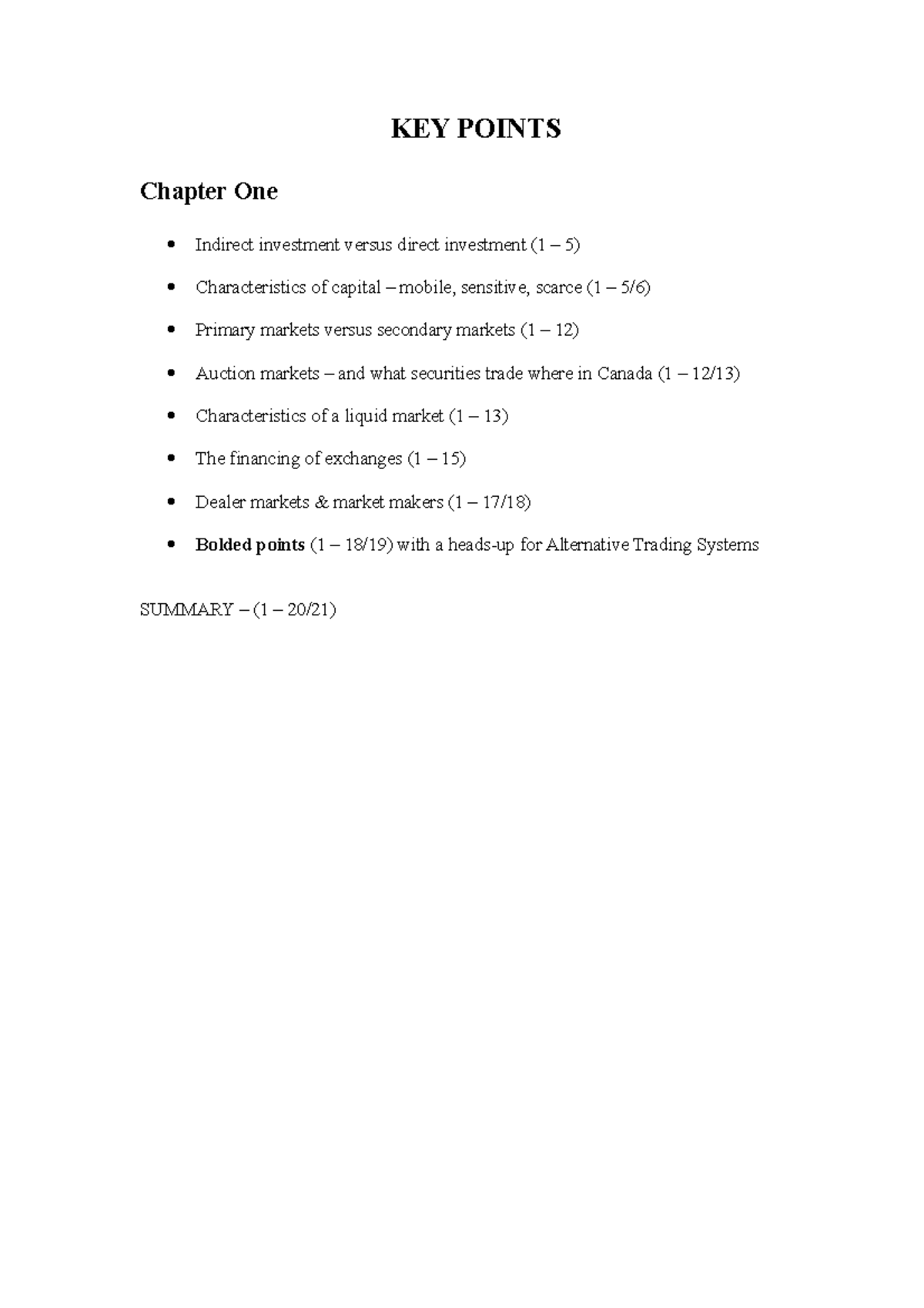 CSC ONE Complete - Practice question answers - KEY POINTS Chapter One ...