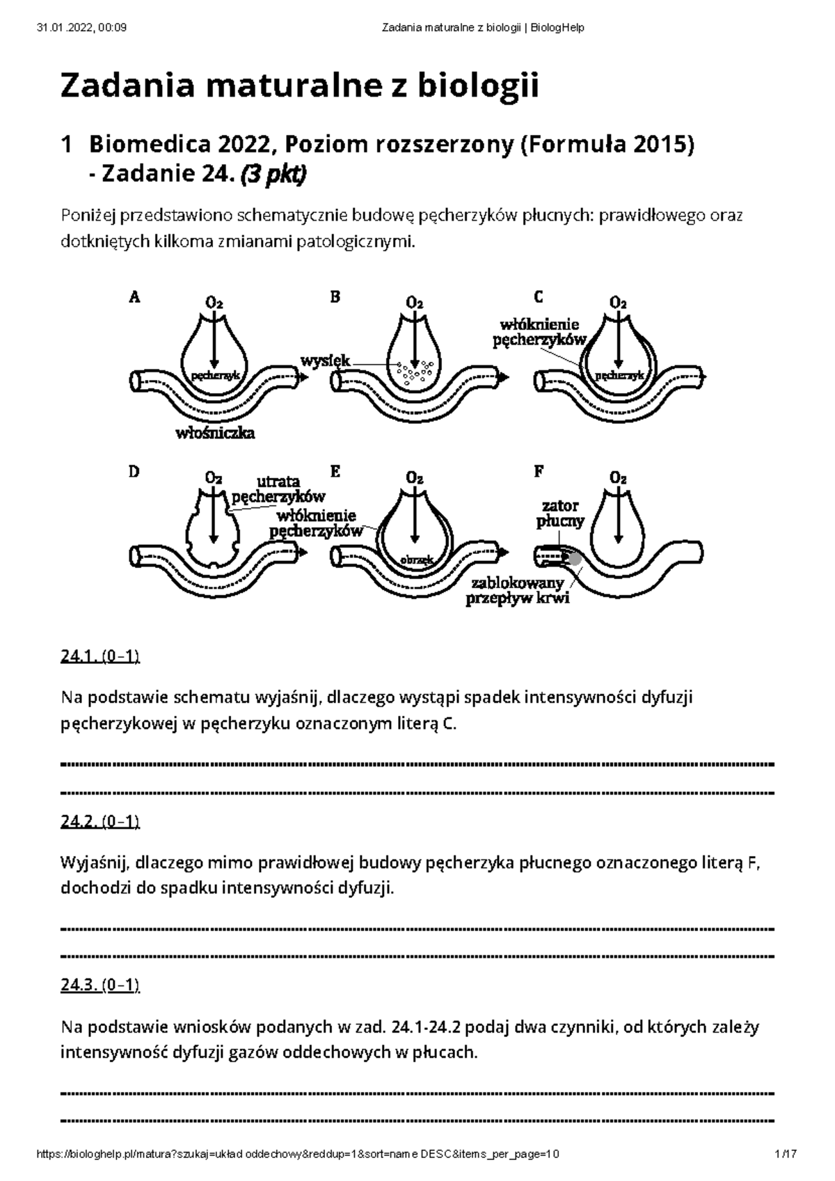Zadania Maturalne Z Biologii Biolog Help - Zadania Maturalne Z Biologii ...