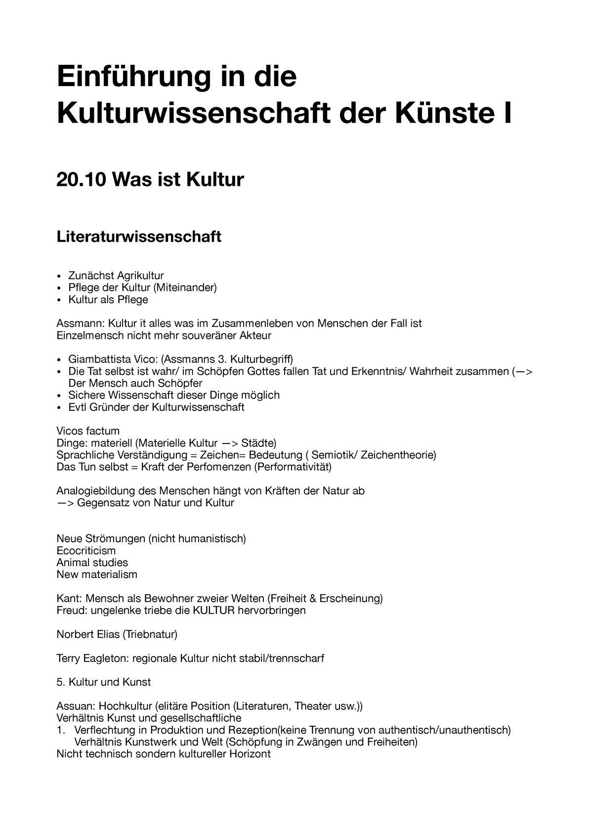 Was Ist Kultur - Einführung In Die Kulturwissenschaft I - Einführung In ...