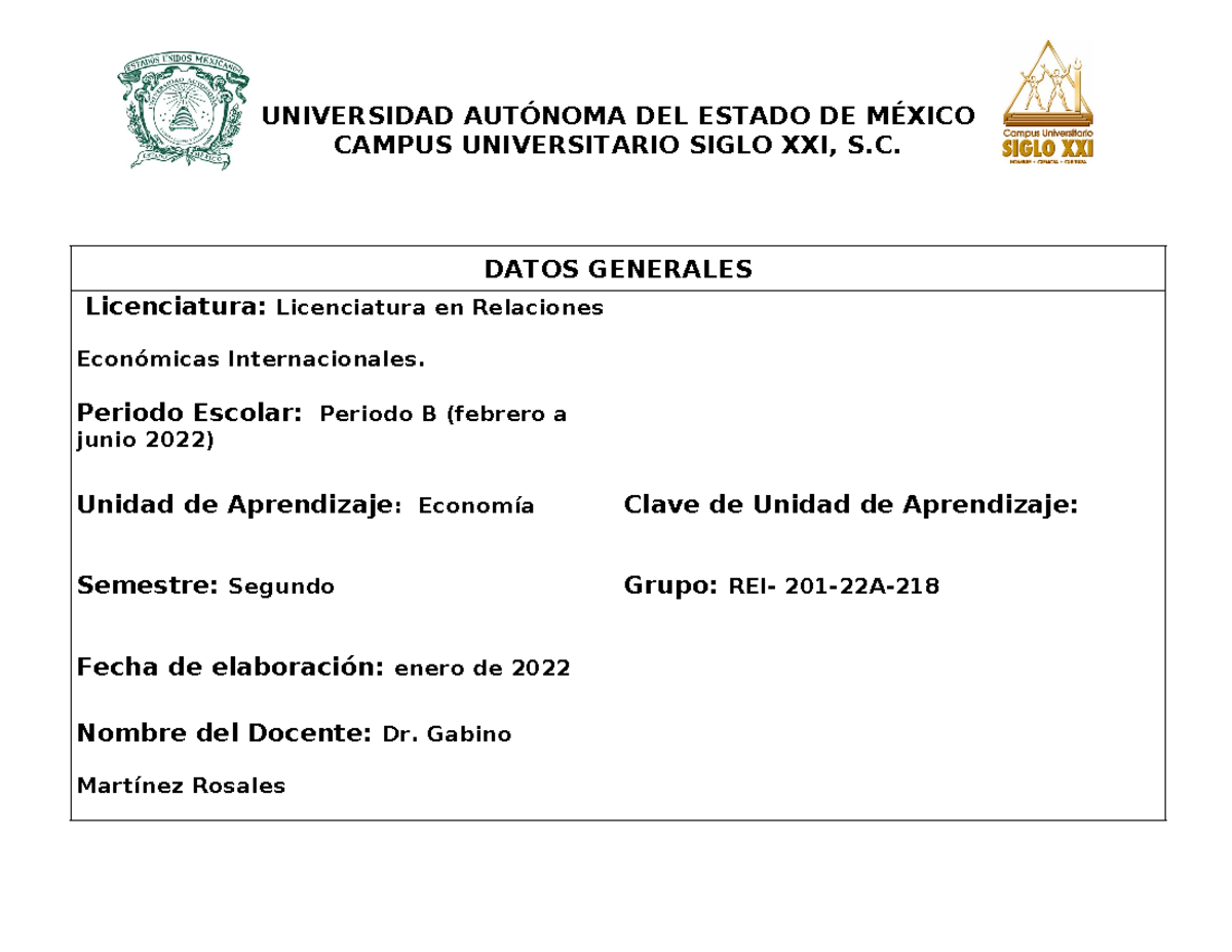 GUIA+ Pedag%C3%93GICA+ Econom%C3%8DA - CAMPUS UNIVERSITARIO SIGLO XXI ...