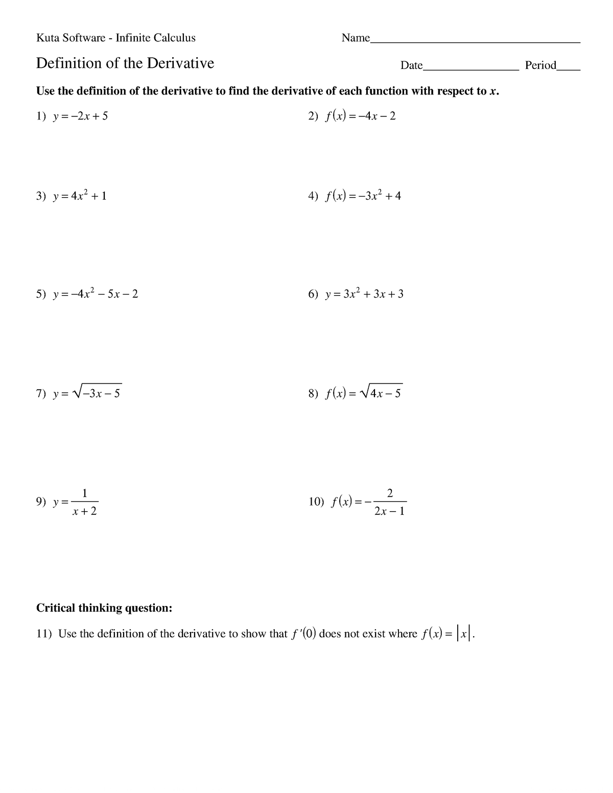 03 - Definition of the Derivative - MTH 280 - UOPX - Studocu