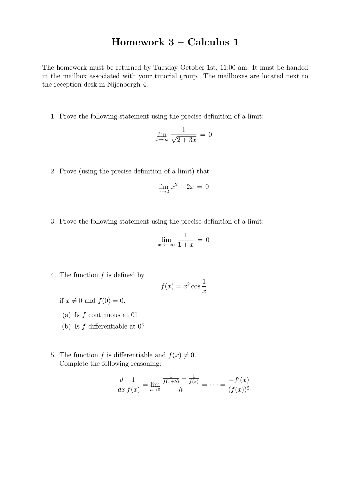 calculus 3 homework solutions