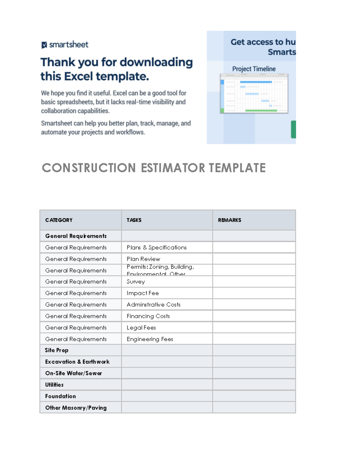 IC Construction Estimator Sample - CONSTRUCTION ESTIMATOR TEMPLATE ...