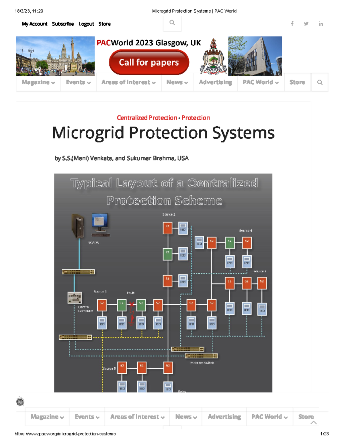 Microgrid Protection Systems PAC World - Centralized Protection ...