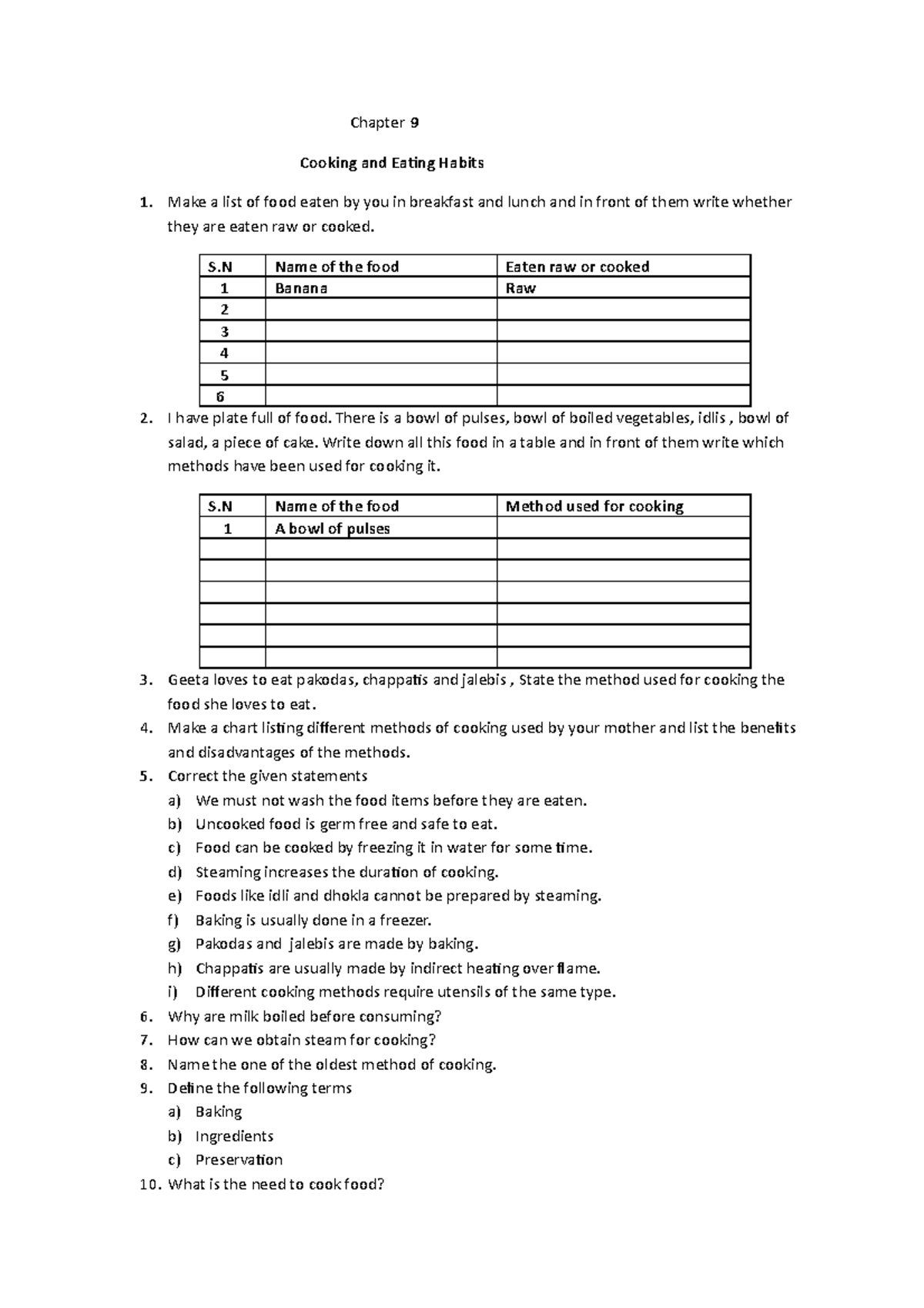 class-3cooking-and-eating-habits-chapter-9-cooking-and-eating-habits