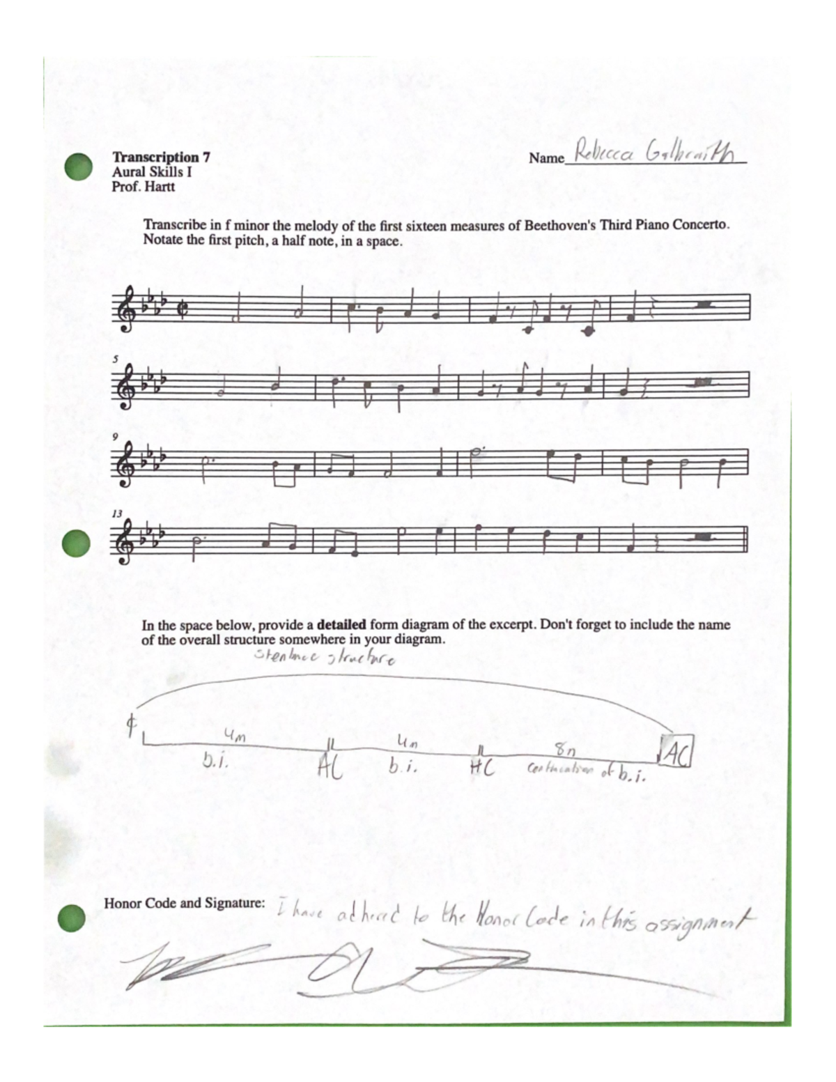 Transcription 7 - academic weapon - MUTH 101 - Studocu