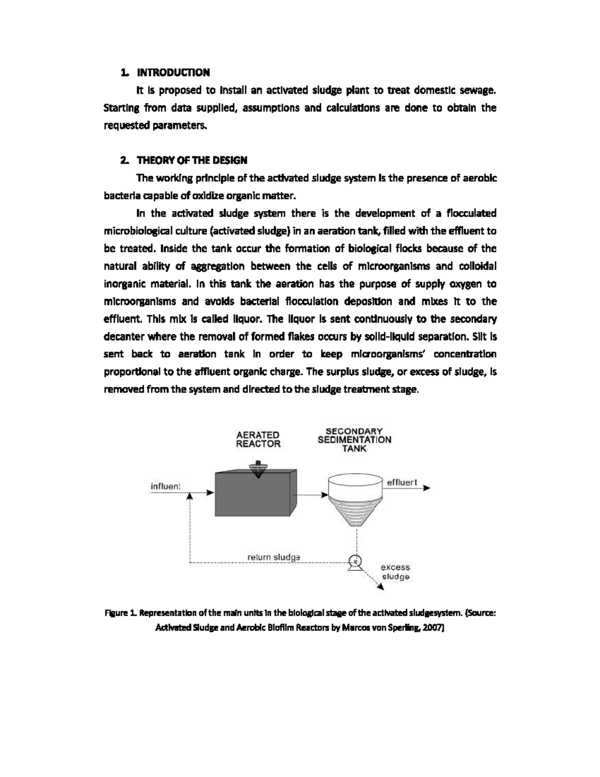 Water treatment 1. INTRODUCTION It is proposed to install an