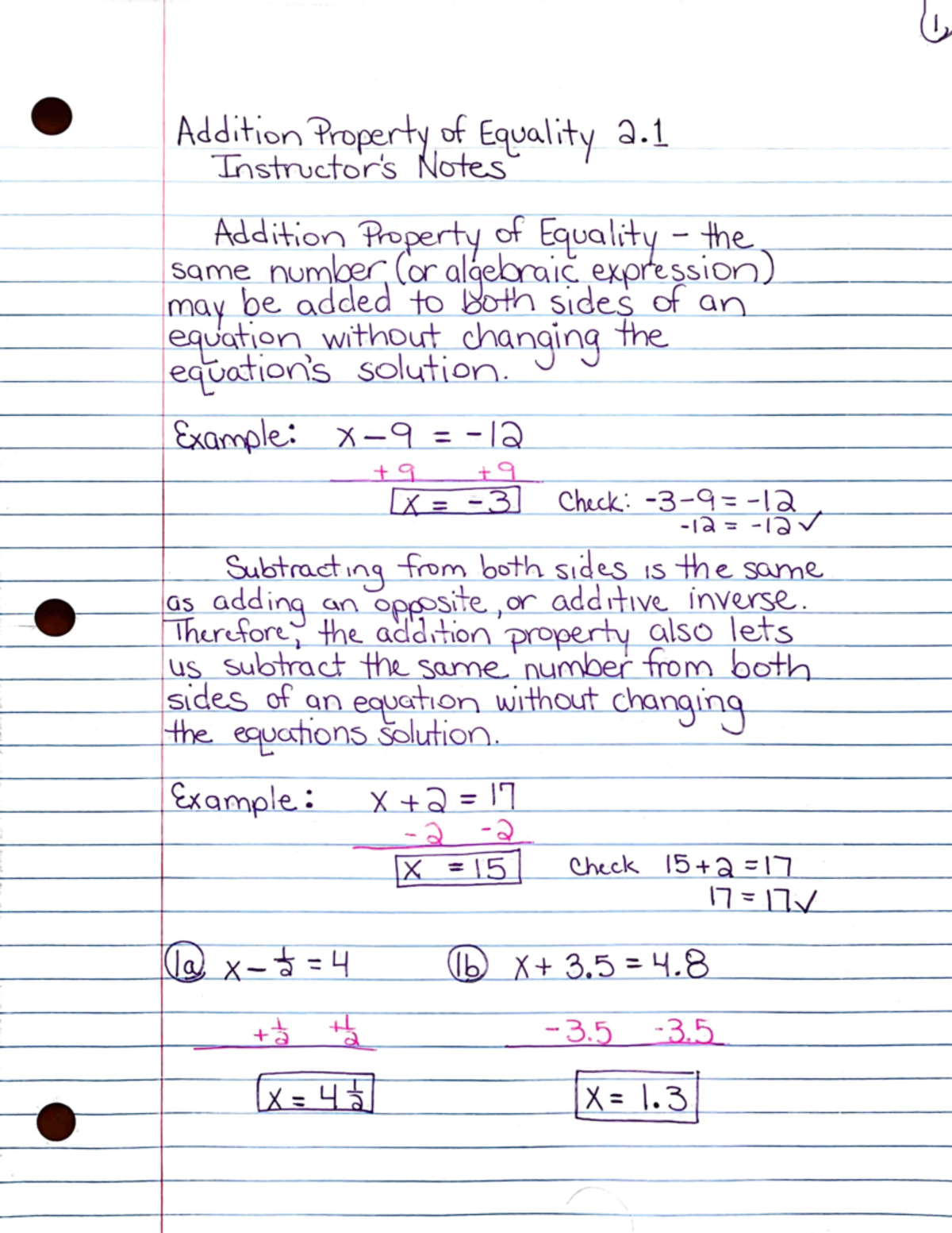 2.1 Instructor’s Notes for Students - MAT-110 - Studocu
