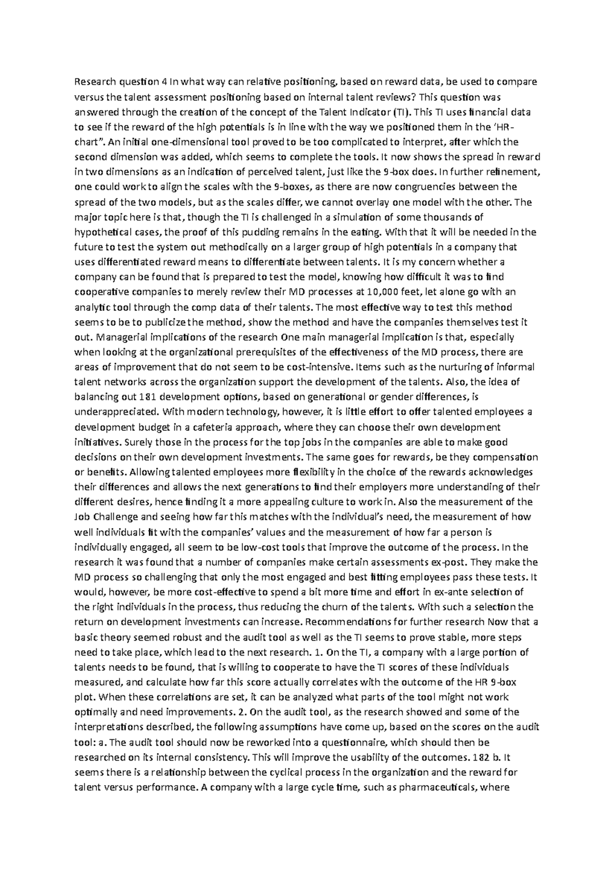 Diswork 82 - N/a - Research question 4 In what way can relative ...