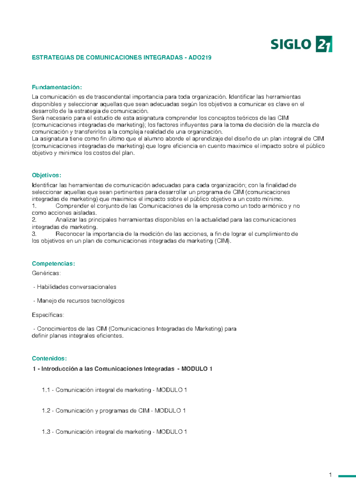 Programa Estrategias De Comunicaciones Integradas Estrategias De Comunicaciones Integradas 9264