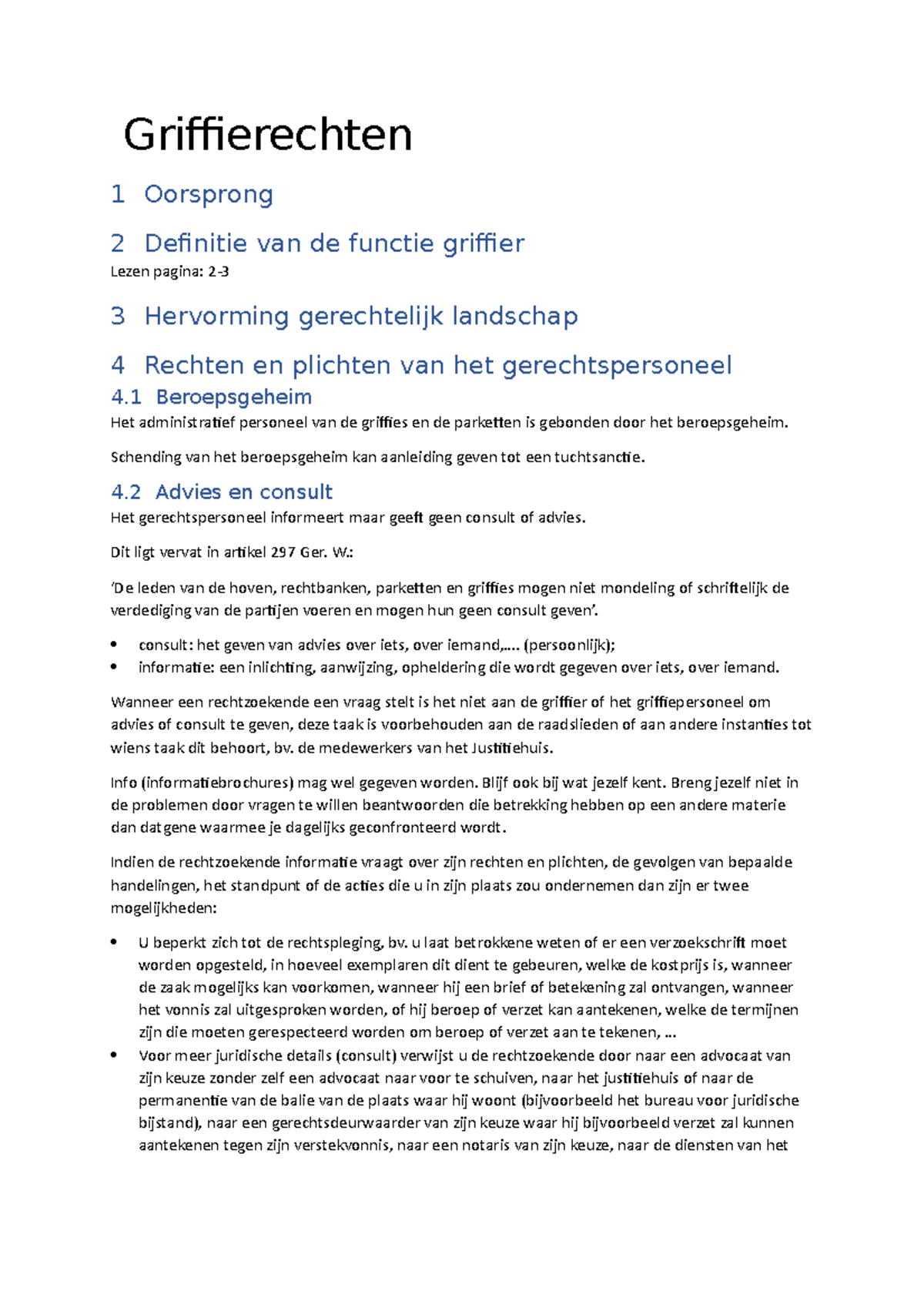 Griffierechten samenvatting Griffierechten 1 Oorsprong 2 Definitie