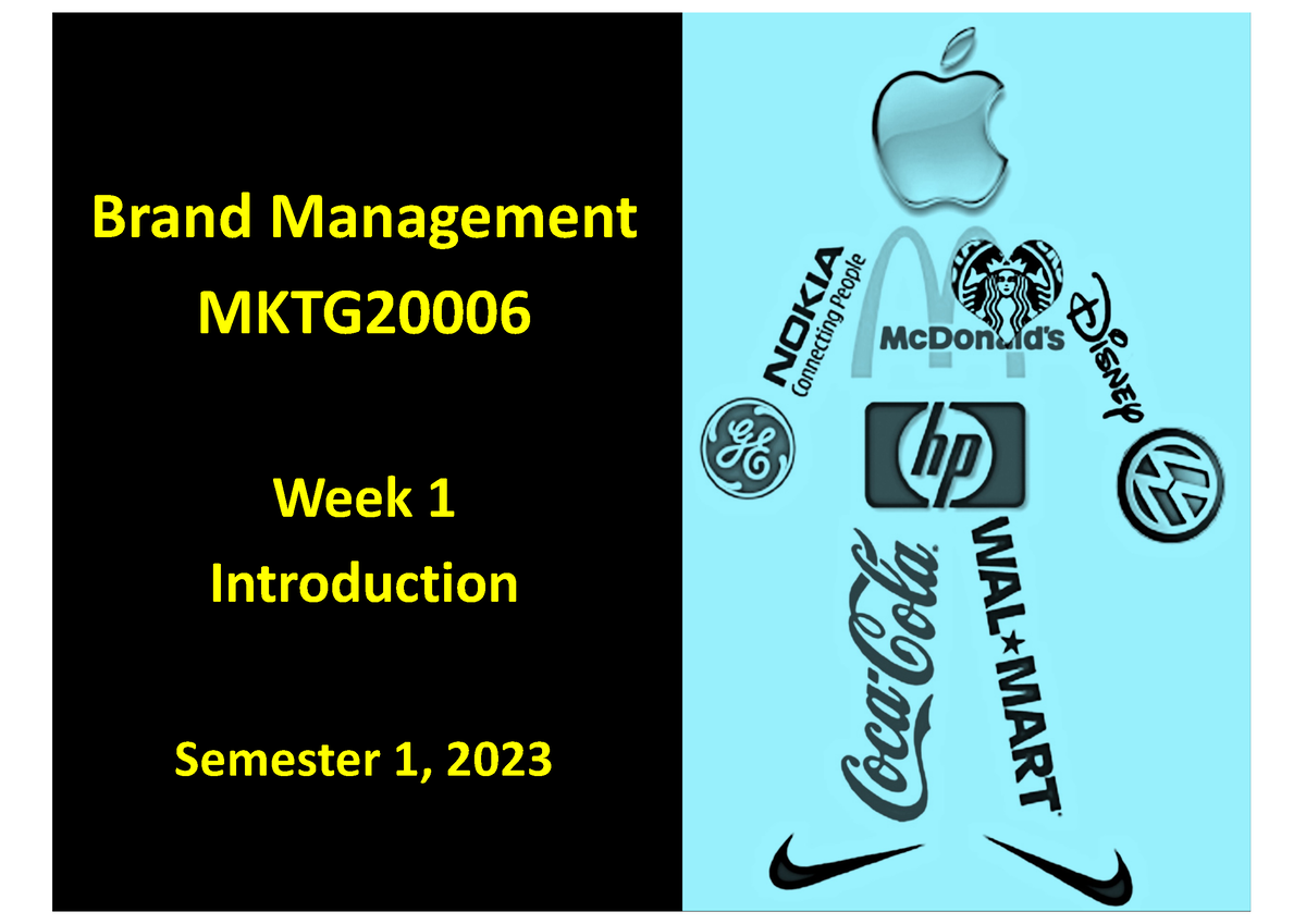 Lecture 1 Introduction+to+Branding - Brand Management MKTG Week 1 ...