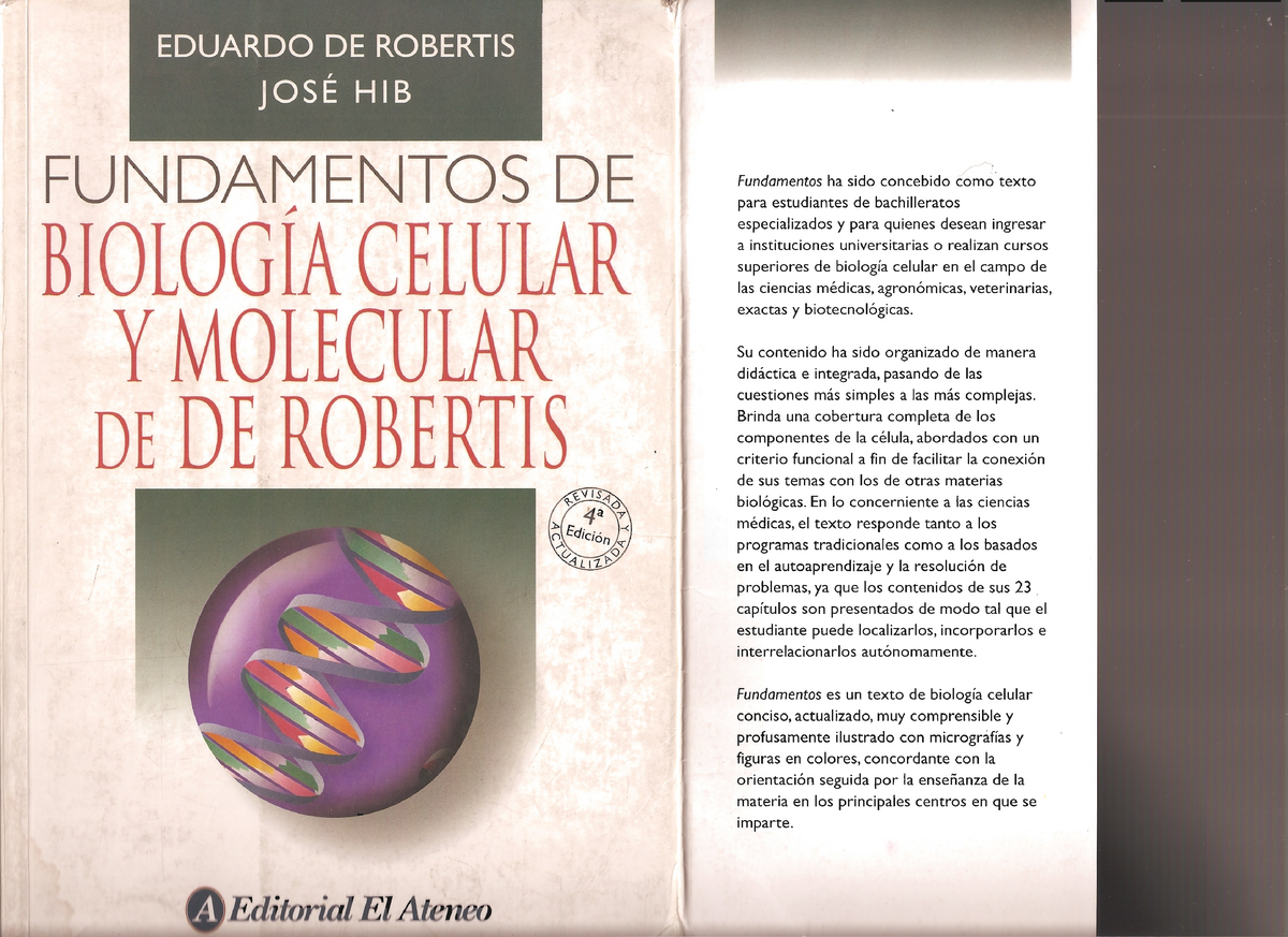 Biologia celular y molecular de robertis pdf editorial el ateneo