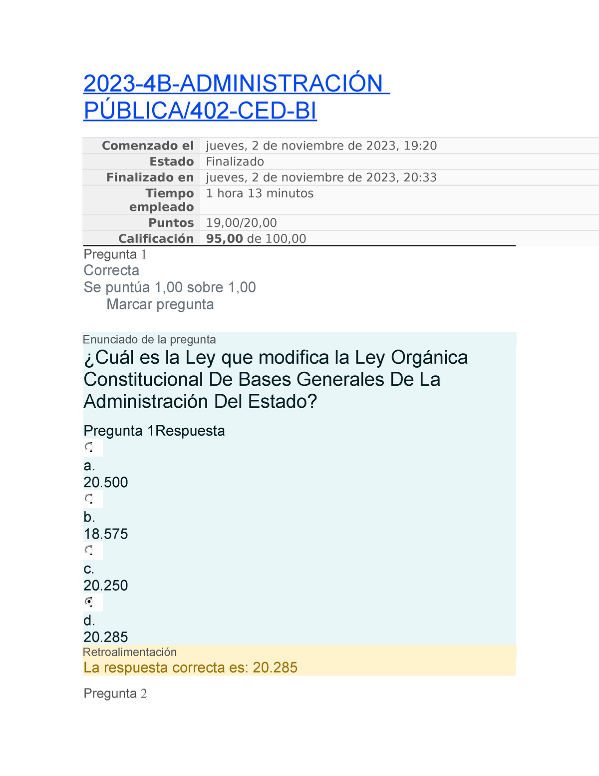 Prueba 2 De Administracion Pu - 2023-4B-ADMINISTRACIÓN PÚBLICA/402-CED ...