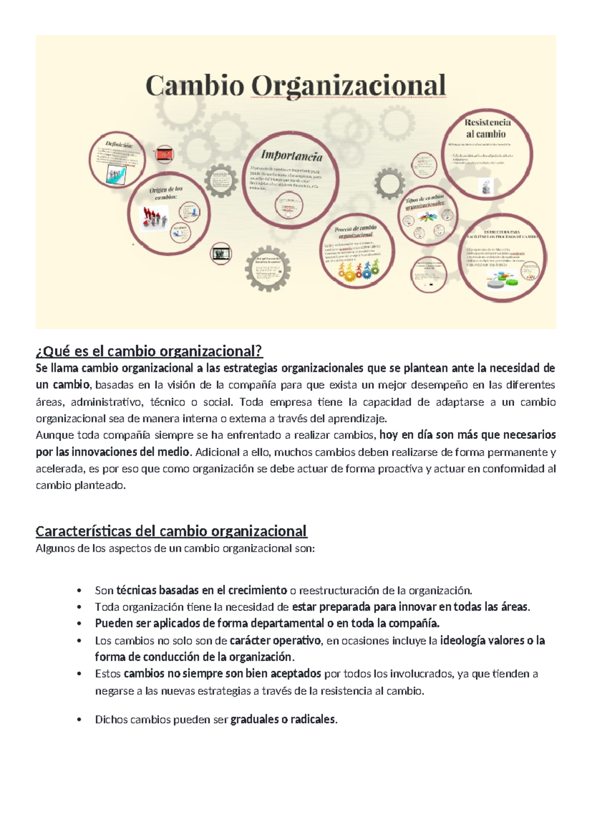 Cambio organizacional - Material Teorico - ¿Qué es el cambio ...