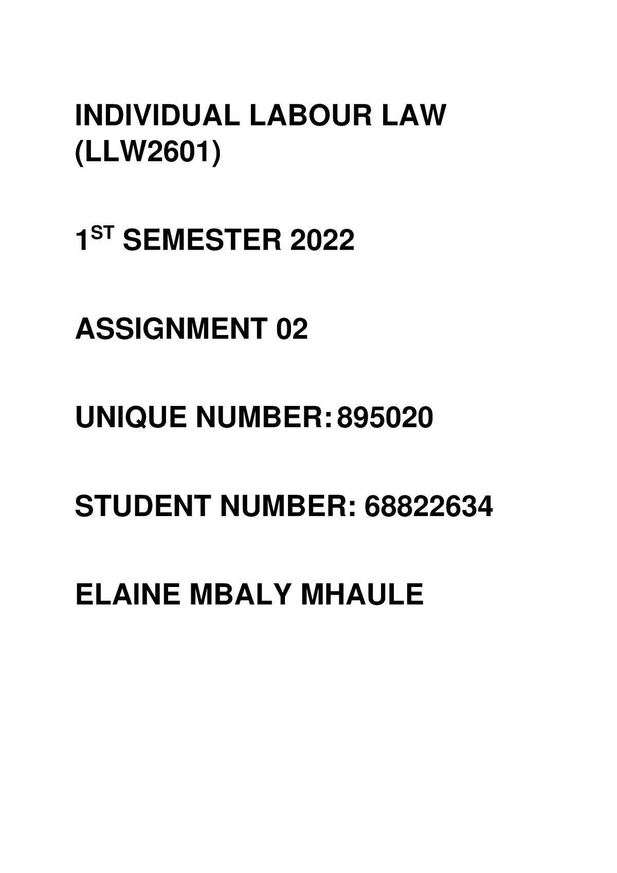 llw2601-ass02-s12022-individual-labour-law-individual-labour-law