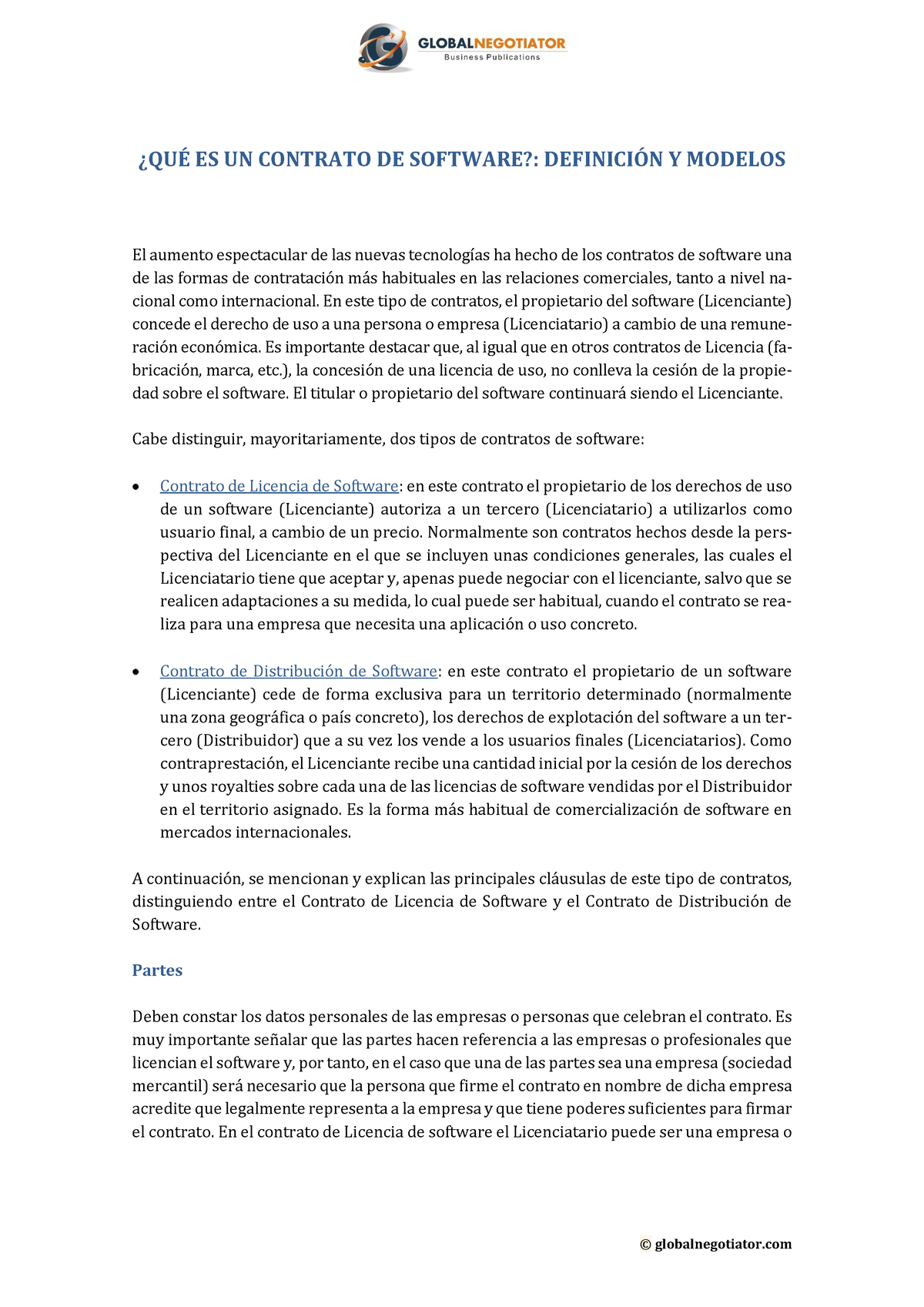 Modelos de contrato de software a medida - øQU... ES UN CONTRATO DE SOFTWARE?:  DEFINICI”N Y MODELOS - Studocu