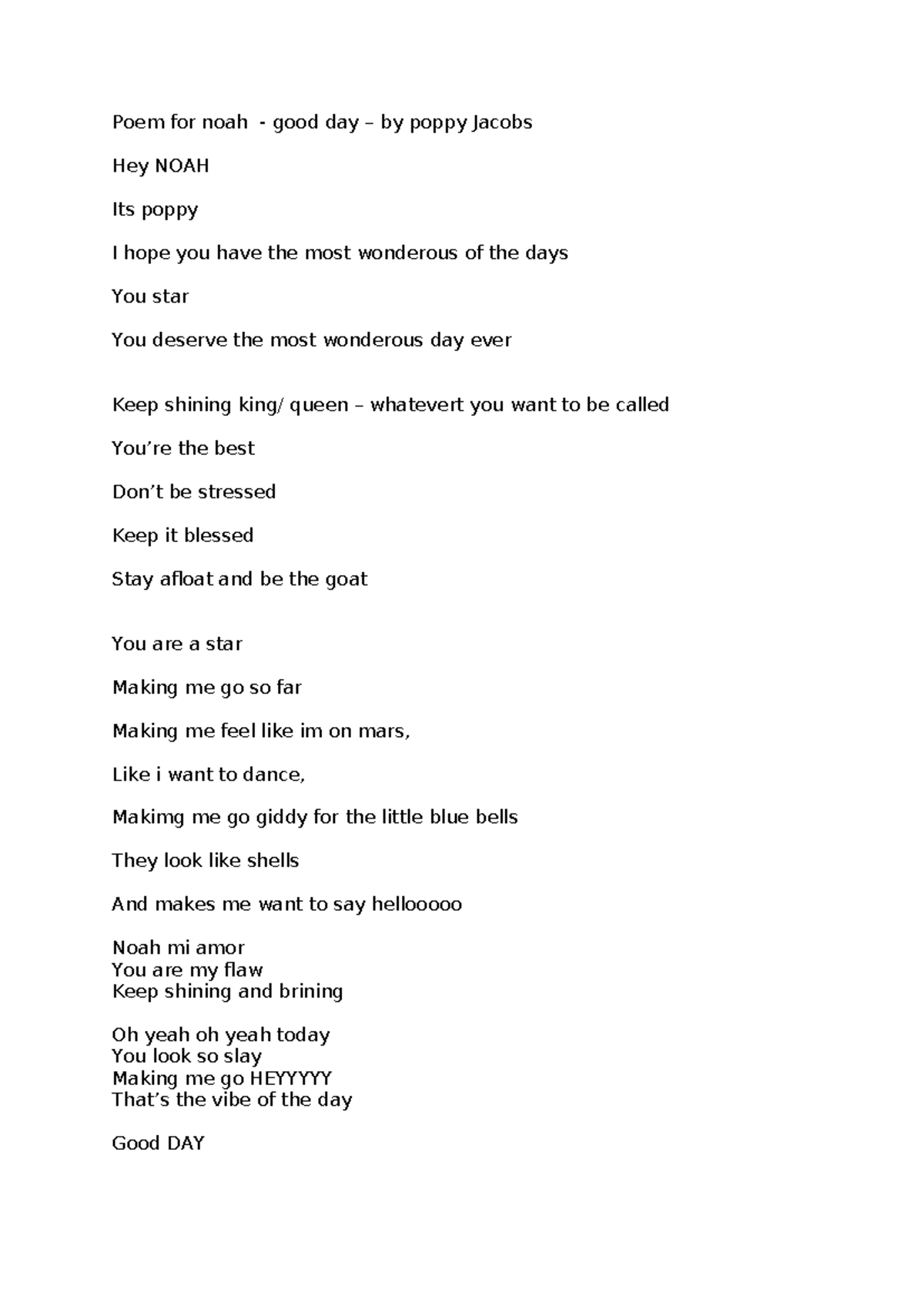 bacteria 7 - detailed notes - Poem for noah - good day – by poppy ...