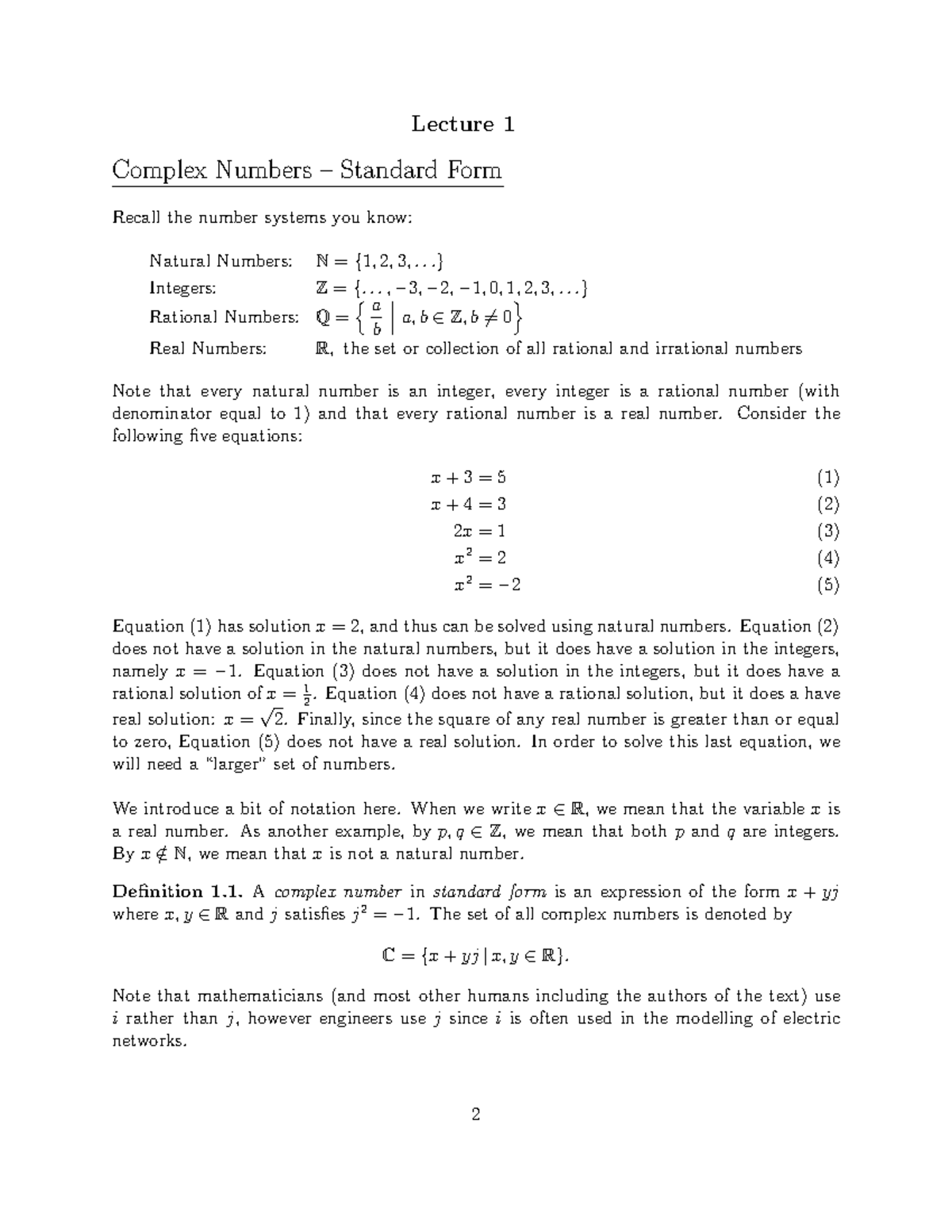 math115f21lectures-1-4-lecture-1-complex-numbers-standard-form