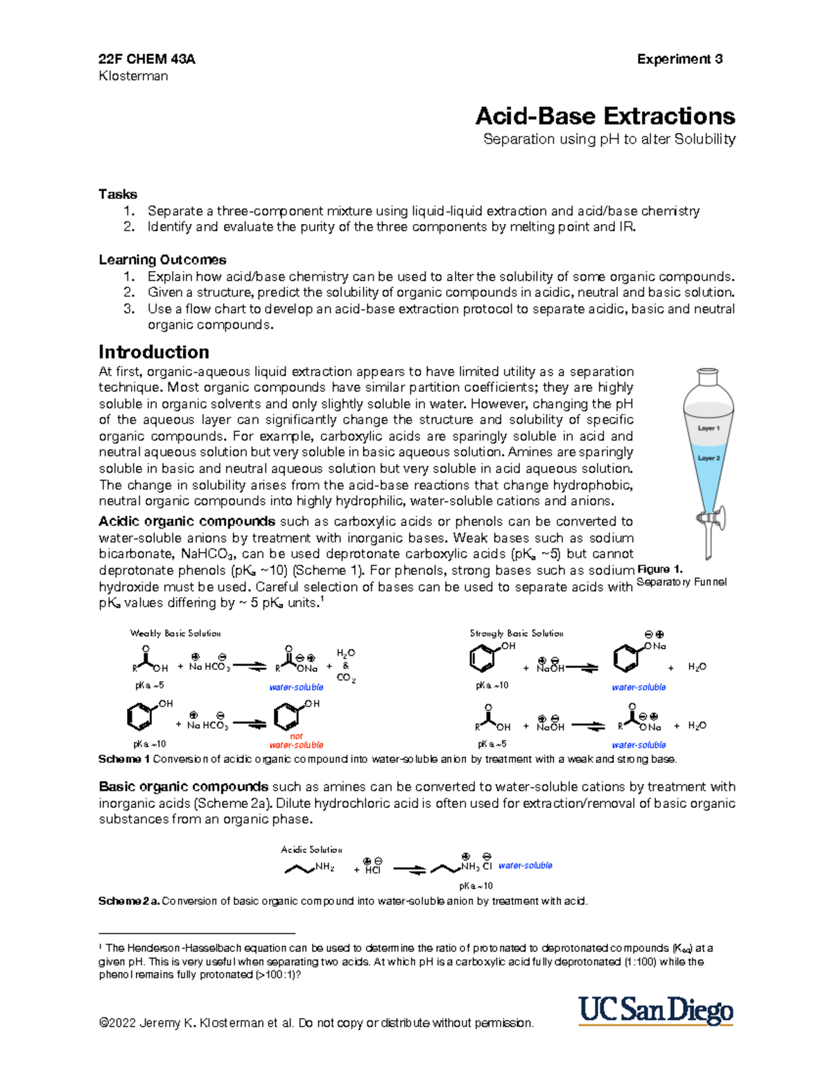 solubility flowchart organic chemistry