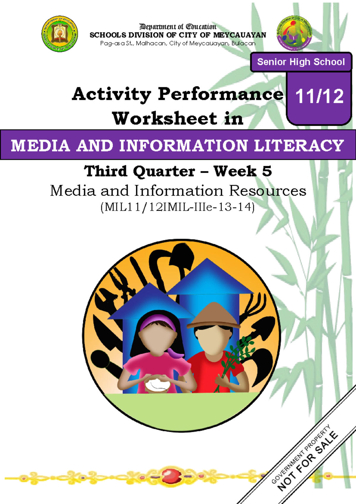 APWMILW5 Department of Education SCHOOLS DIVISION OF CITY OF