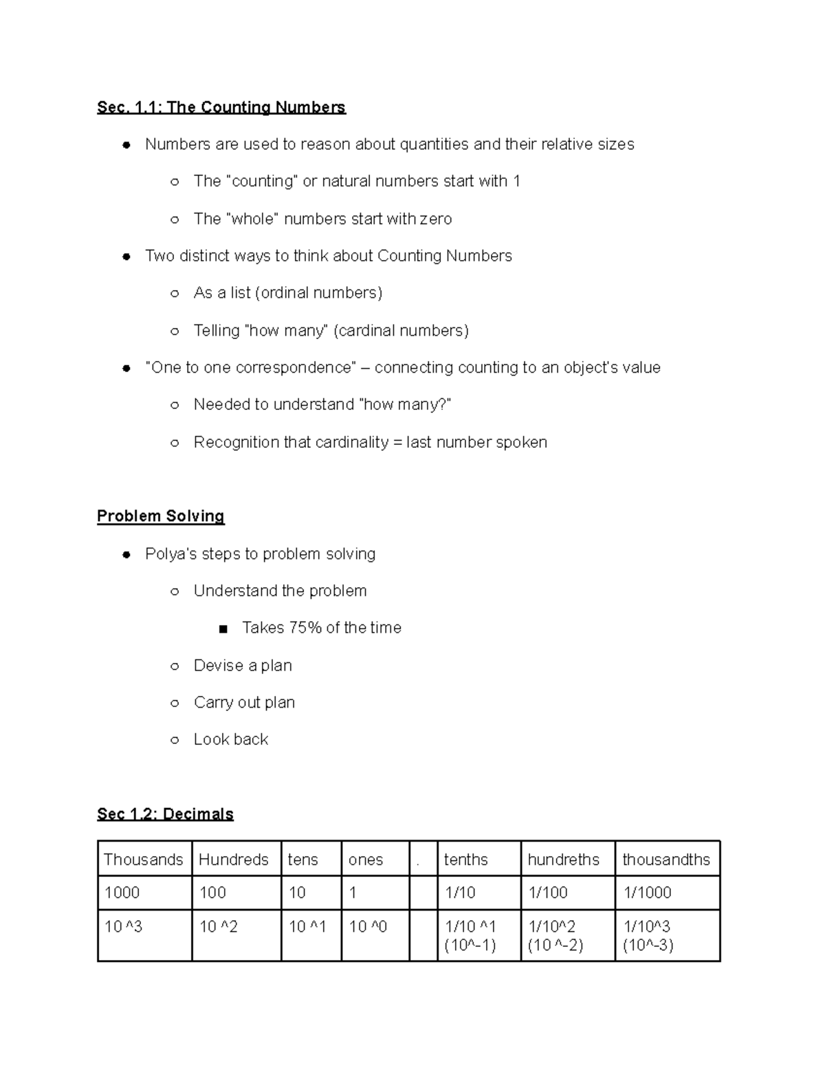 Math 300 - Math 300 Notes Michelle Homp Stem Block - Sec. 1: The 