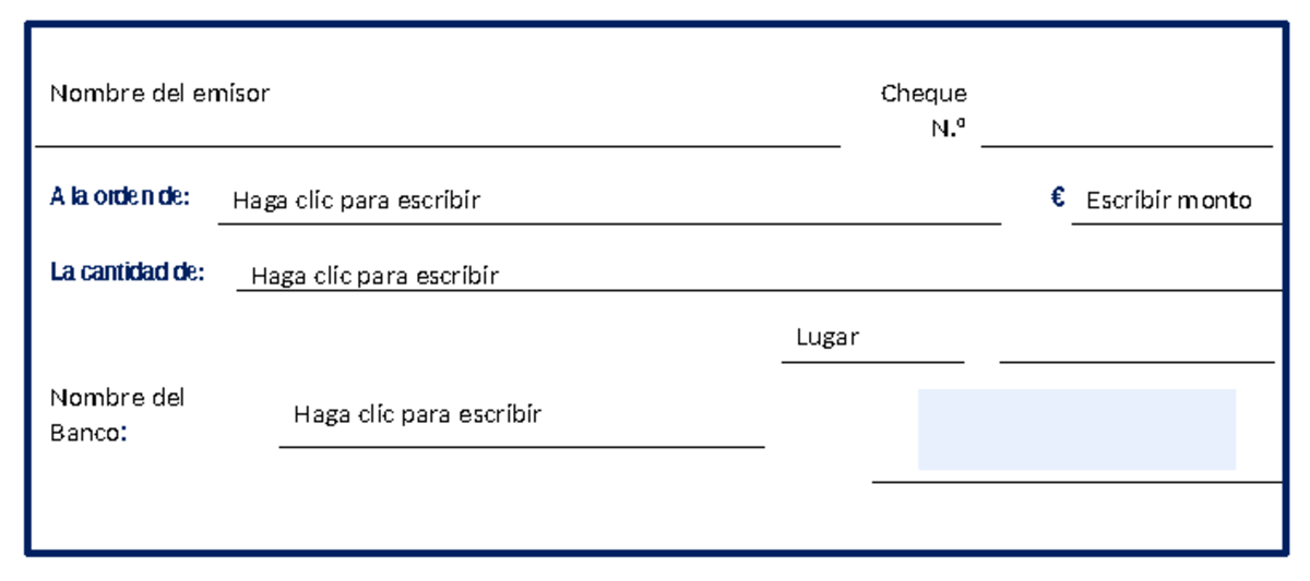 Formato de cheque para llenar en word - métodos cuantitativos de