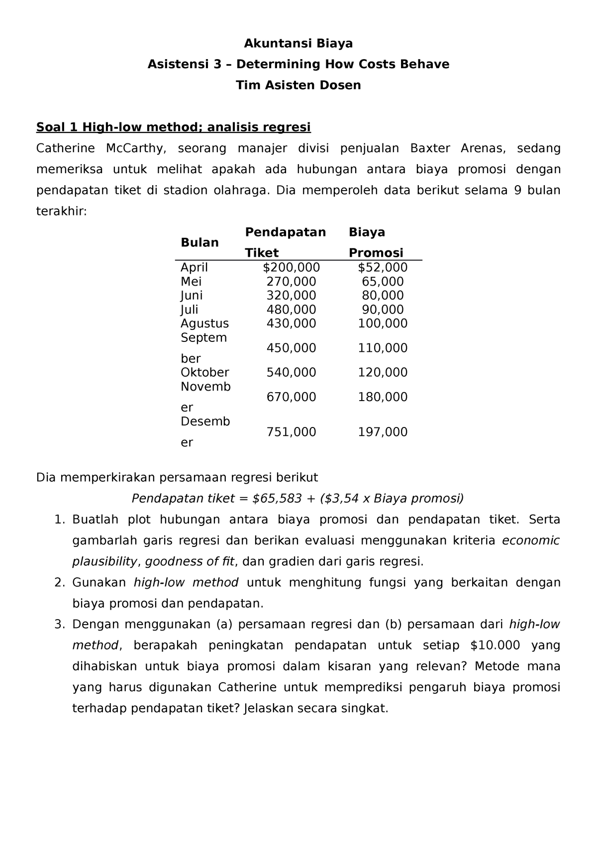 [IND] Akuntansi Biaya Pertemuan 2 - Cost Accounting - UI - Studocu