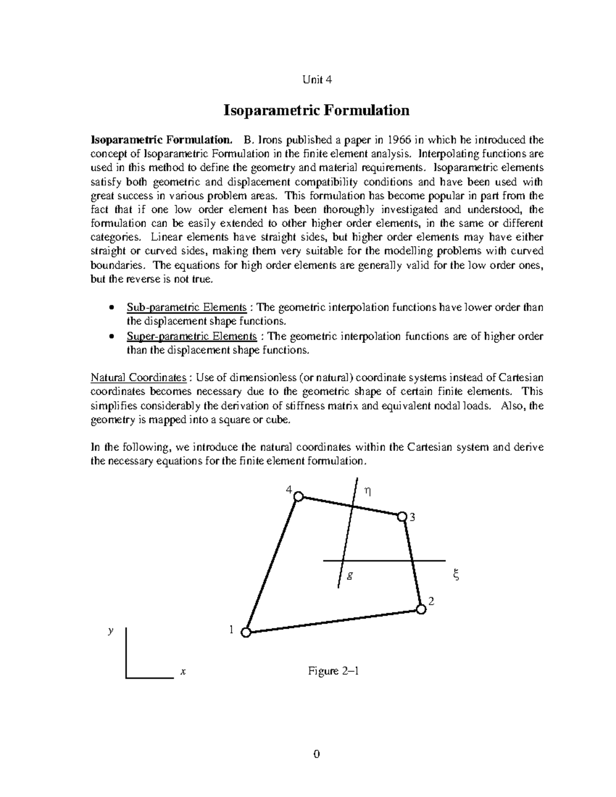 Unit4 Ncord - Finite Element Resource - Unit 4 Isoparametric ...