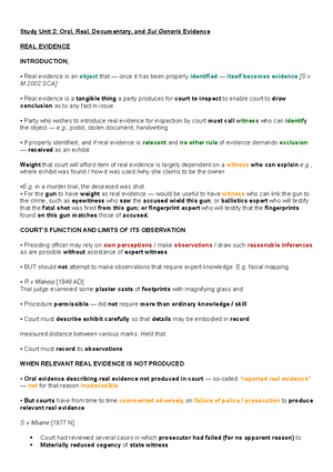BWR 310 UNIT 1 NOTES - BWR 310 UNIT 1 Defining LOE In Tregea v Godart ...