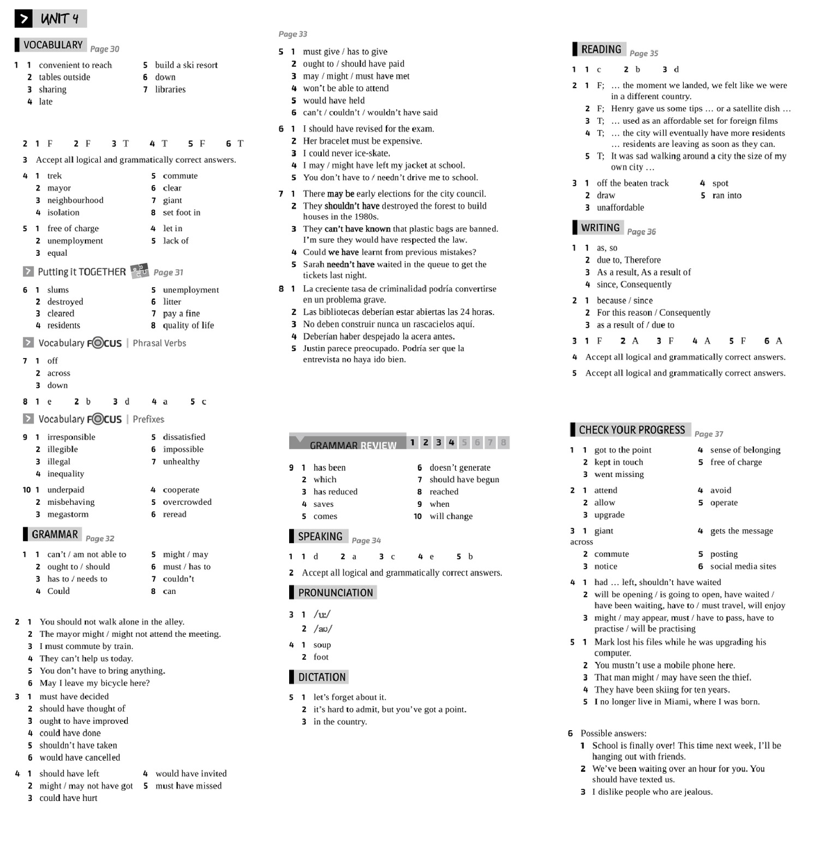 unit 4 corrective assignment answer key