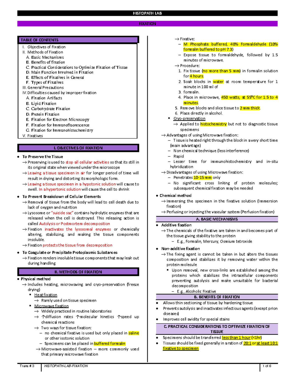 Histopathology Laboratory Week 3 Trans 3 HISTOPATHLABFIXATION 1