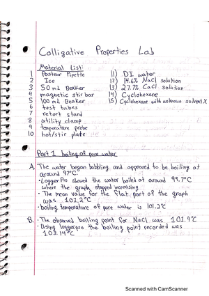 Electrolytes Lab - CHM 2045L - Studocu