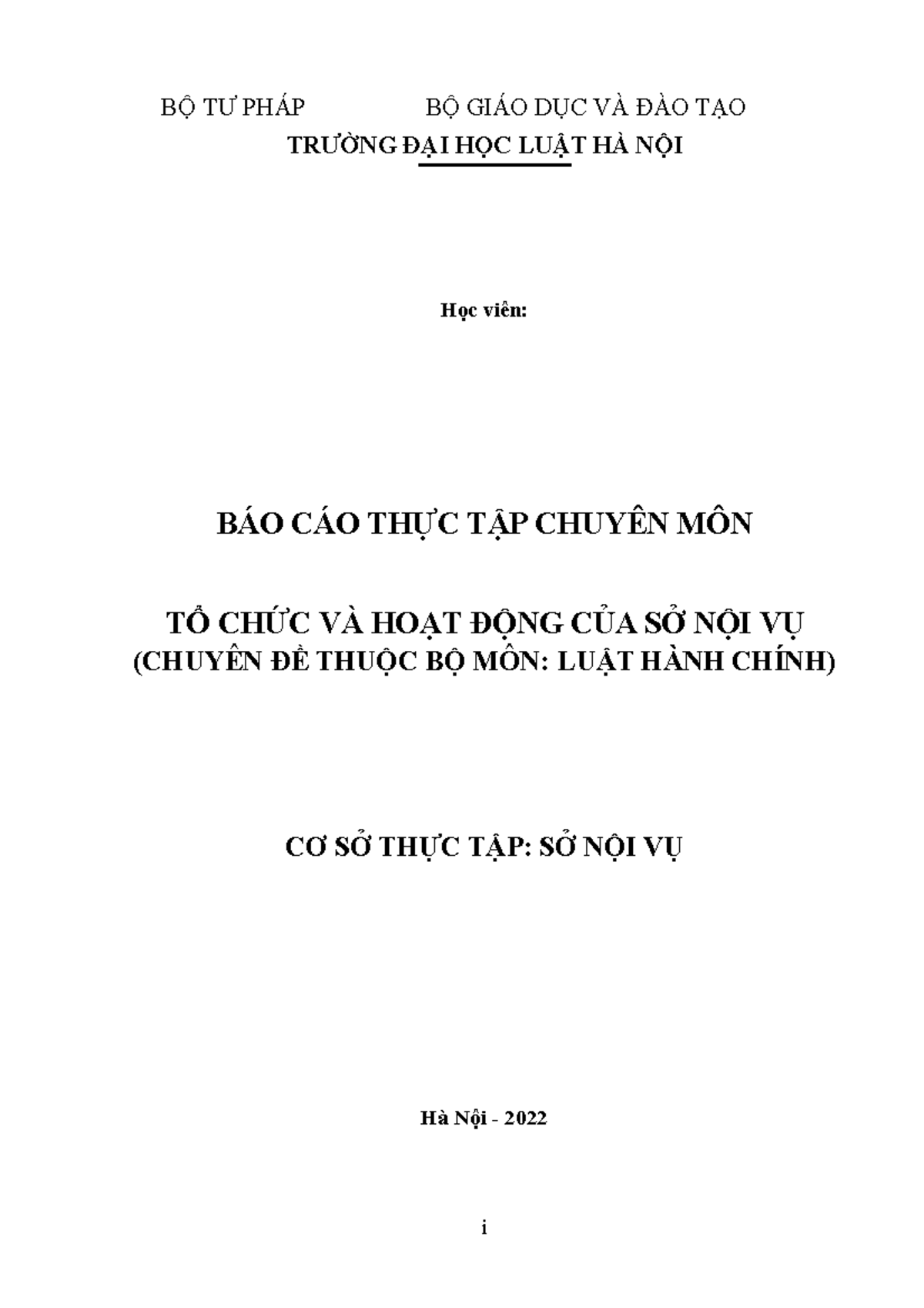 Bao Cao Thuc Tap Luat - tốt nghiệp - BỘ TƯ PHÁP BỘ GIÁO DỤC VÀ ĐÀO TẠO ...